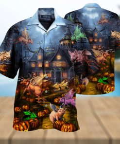 When Pigs Fly Halloween Hawaiian Shirt