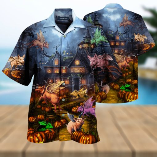 When Pigs Fly Halloween Hawaiian Shirt