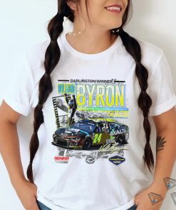 William Byron Checkered Flag Sports 2023 Goodyear 400 Race Winner signature shirt