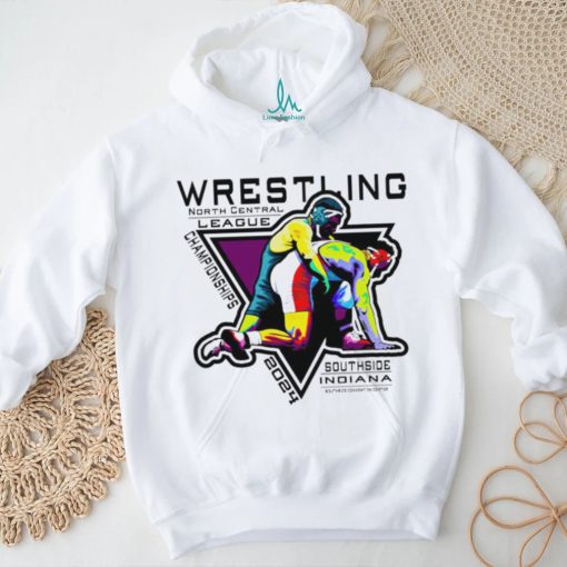 Wrestling League Championships North Central League 2024 Southside Indiana logo shirt