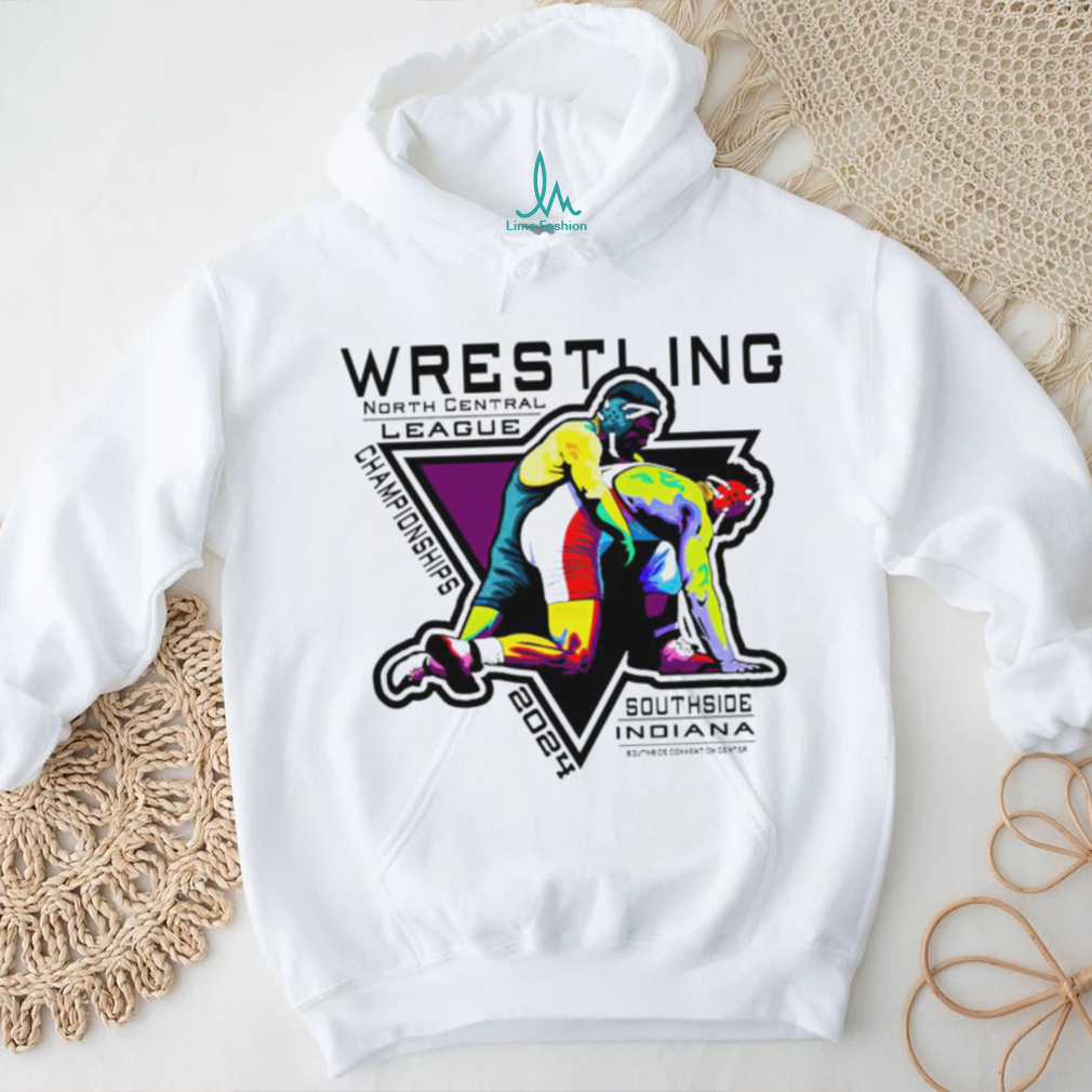 Wrestling League Championships North Central League 2024 Southside Indiana logo shirt Wrestling League Championships North Central League 2024 Southside Indiana logo shirt