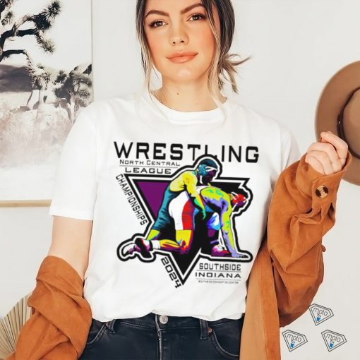 Wrestling League Championships North Central League 2024 Southside Indiana logo shirt