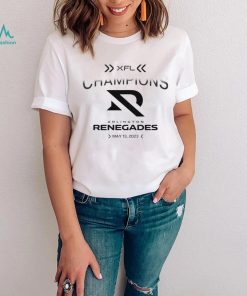 XFL Champions Arlington Renegades 2023 logo shirt