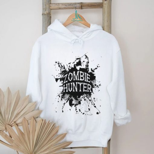 Zombie Hunter Black Grunge Shirt