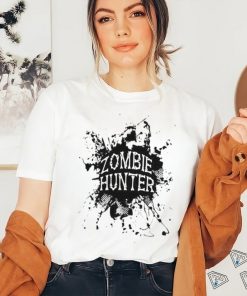 Zombie Hunter Black Grunge Shirt