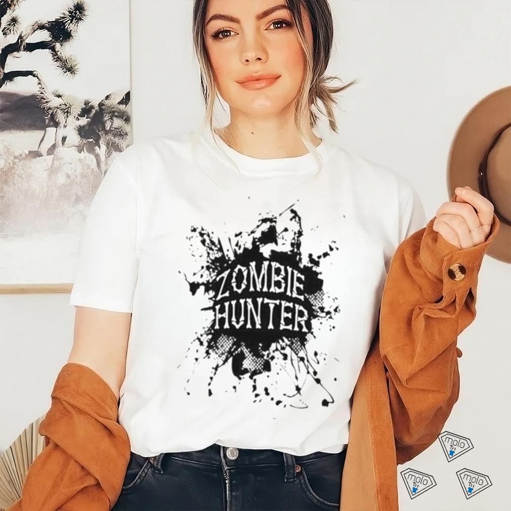 Zombie Hunter Black Grunge Shirt Zombie Hunter Black Grunge Shirt