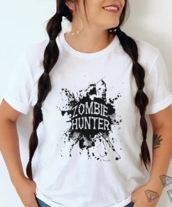 Zombie Hunter Black Grunge Shirt