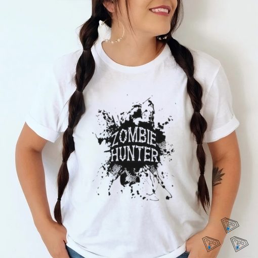 Zombie Hunter Black Grunge Shirt