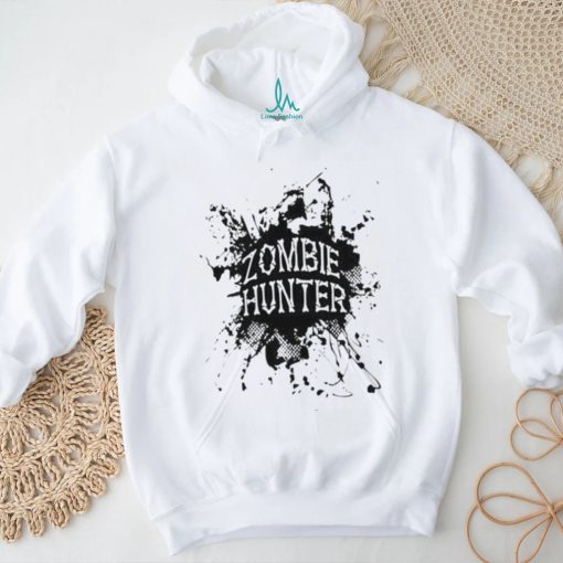 Zombie Hunter Black Grunge Shirt