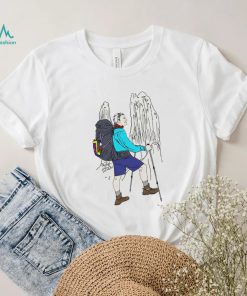 hiker conquering chilean mountains art shirt shirt trang