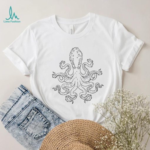 octopus creature art shirt shirt trang