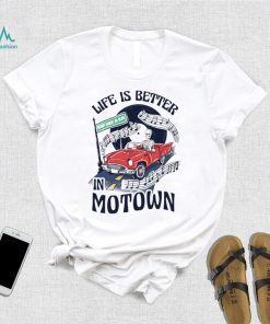 skeleton riding truck life is better in motown berry gordy jr blvd shirt shirt trang