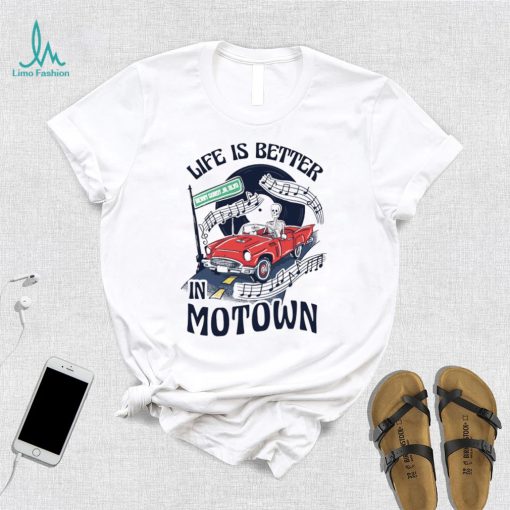 skeleton riding truck life is better in motown berry gordy jr blvd shirt shirt trang
