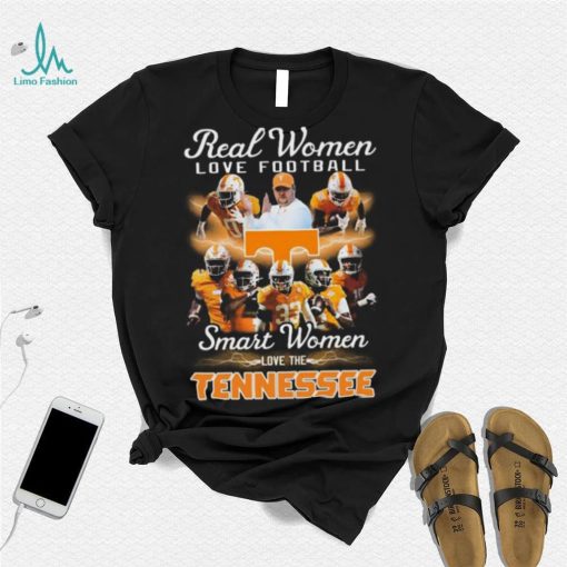 tennessee volunteers real women love football smart women love tennessee volunteers 2023 shirt