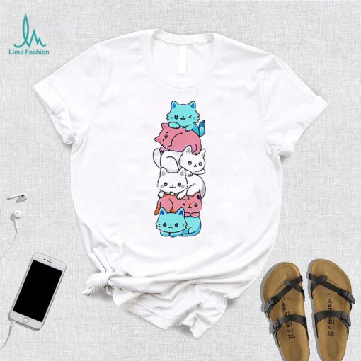 transgender cat pride cute shirt shirt trang