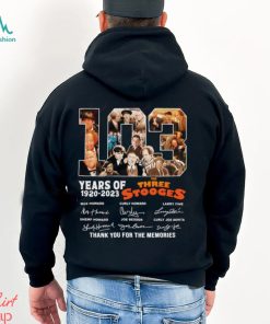 103 Years Of 1920 – 2023 The Three Stooges Signed Thank You For The Memories T Shirt