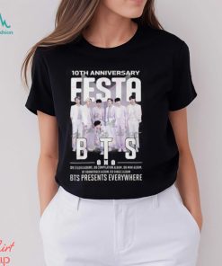 10th Anniversary Festa BTS Presents Everywhere T Shirt