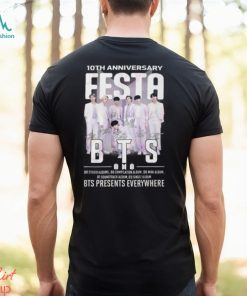 10th Anniversary Festa BTS Presents Everywhere T Shirt