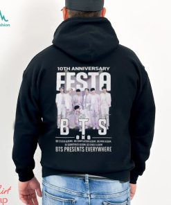 10th Anniversary Festa BTS Presents Everywhere T Shirt - Limotees