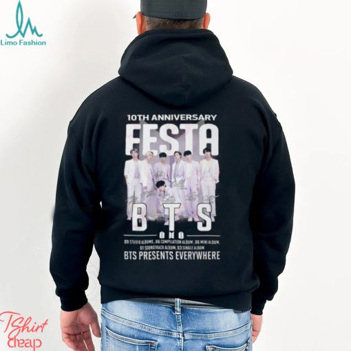 10th Anniversary Festa BTS Presents Everywhere T Shirt