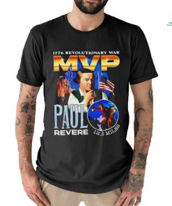 1776 Revolutionary War MVP Paul Revere 12.5 Miles retro art shirt