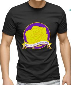 1920 2020 100 years of Suffrage Rose logo shirt