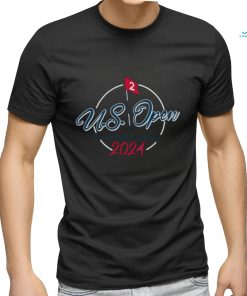 2024 U.S. Open Ahead Blue Pin Flag Pembroke T Shirt