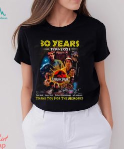 30 Years 1993 – 2023 Jurassic Park Thank You For The Memories T Shirt