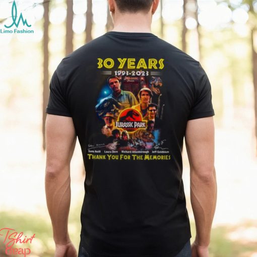 30 Years 1993 – 2023 Jurassic Park Thank You For The Memories T Shirt