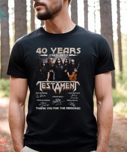 40 Years 1983 – 2023 Testament Thank You For The Memories T Shirt