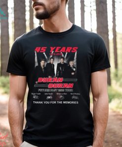 45 Years 1978 – 2023 Duran Duran Future Past 2023 Tour Thank You For The Memories T Shirt