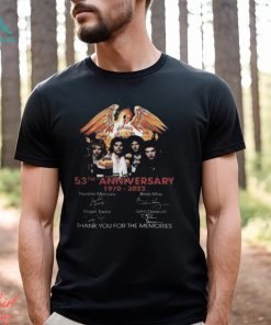 53th Anniversary Queen Band 1970 – 2023 Thank You For The Memories T Shirt