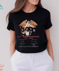 53th Anniversary Queen Band 1970 – 2023 Thank You For The Memories T Shirt