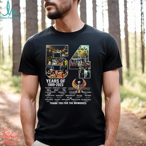 54 Years Of 1969 – 2023 Earth, Wind & Fire Thank You For The Memories T Shirt