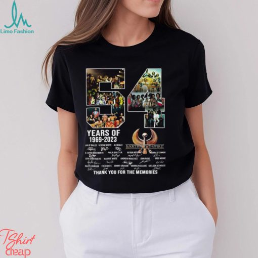 54 Years Of 1969 – 2023 Earth, Wind & Fire Thank You For The Memories T Shirt