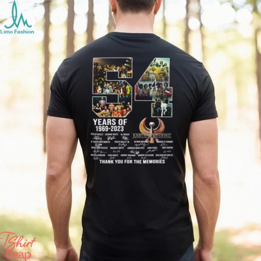 54 Years Of 1969 – 2023 Earth, Wind & Fire Thank You For The Memories T Shirt