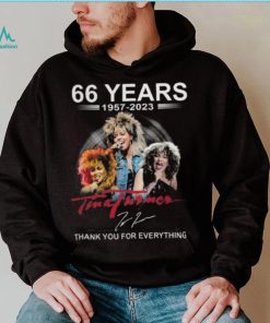 66 Years 1957 2023 Tina Turner Thank You For Everything T Shirt