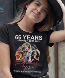 66 Years 1957 2023 Tina Turner Thank You For Everything T Shirt