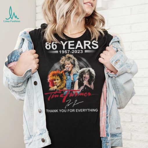66 Years 1957 2023 Tina Turner Thank You For Everything T Shirt
