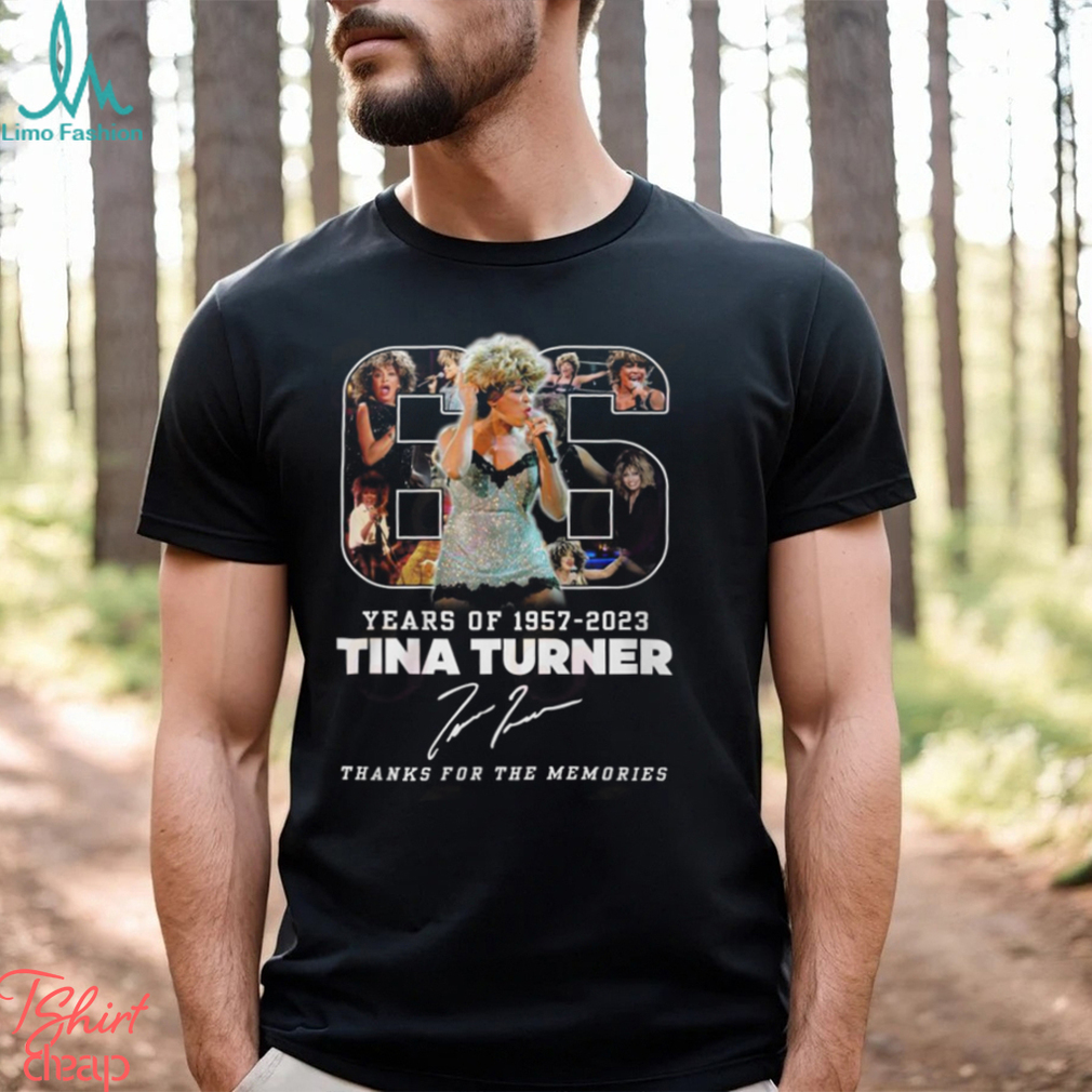 66 Years Of 1957 – 2023 Tina Turner Thanks For The Memories T Shirt