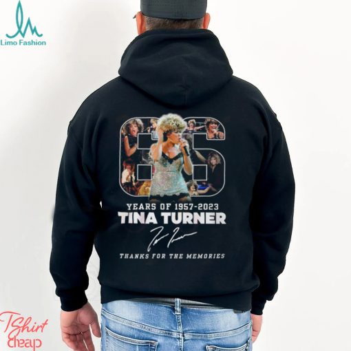 66 Years Of 1957 – 2023 Tina Turner Thanks For The Memories T Shirt