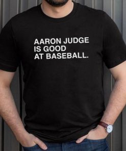 AARON JUDGE IS GOOD AT BASEBALL.