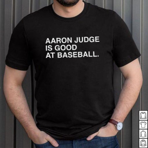 AARON JUDGE IS GOOD AT BASEBALL.