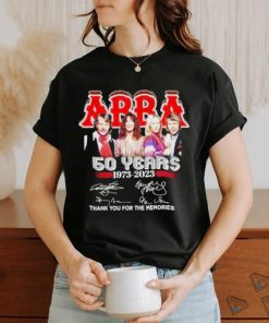 ABBA 50 years 1973 2023 thank you for the memories shirt