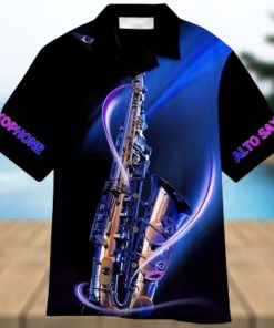 Alto Saxophone Aloha Hawaiian Shirt Summer Gift Beach Shirt