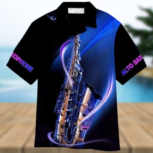Alto Saxophone Aloha Hawaiian Shirt Summer Gift Beach Shirt