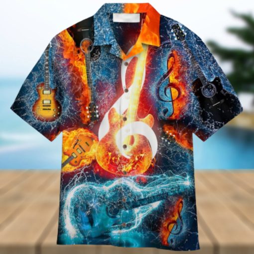 Amazing Music Note Guitar Aloha Hawaiian Shirt Summer Gift Beach Shirt