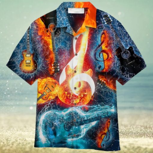 Amazing Music Note Guitar Aloha Hawaiian Shirt Summer Gift Beach Shirt
