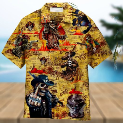 Amazing Vintage Cowboy Aloha Hawaiian Shirt Summer Gift Beach Shirt