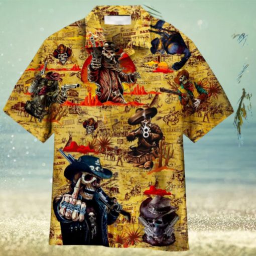 Amazing Vintage Cowboy Aloha Hawaiian Shirt Summer Gift Beach Shirt